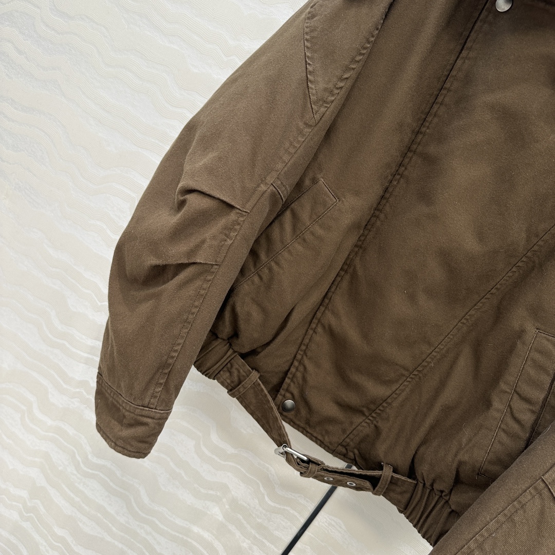 高端原单品质❤️slP🆕冲锋夹克羽绒服外套，时髦精穿搭保暖神器！进口西班牙🇪🇸小羊羔🐑皮毛一体毛领可拆卸