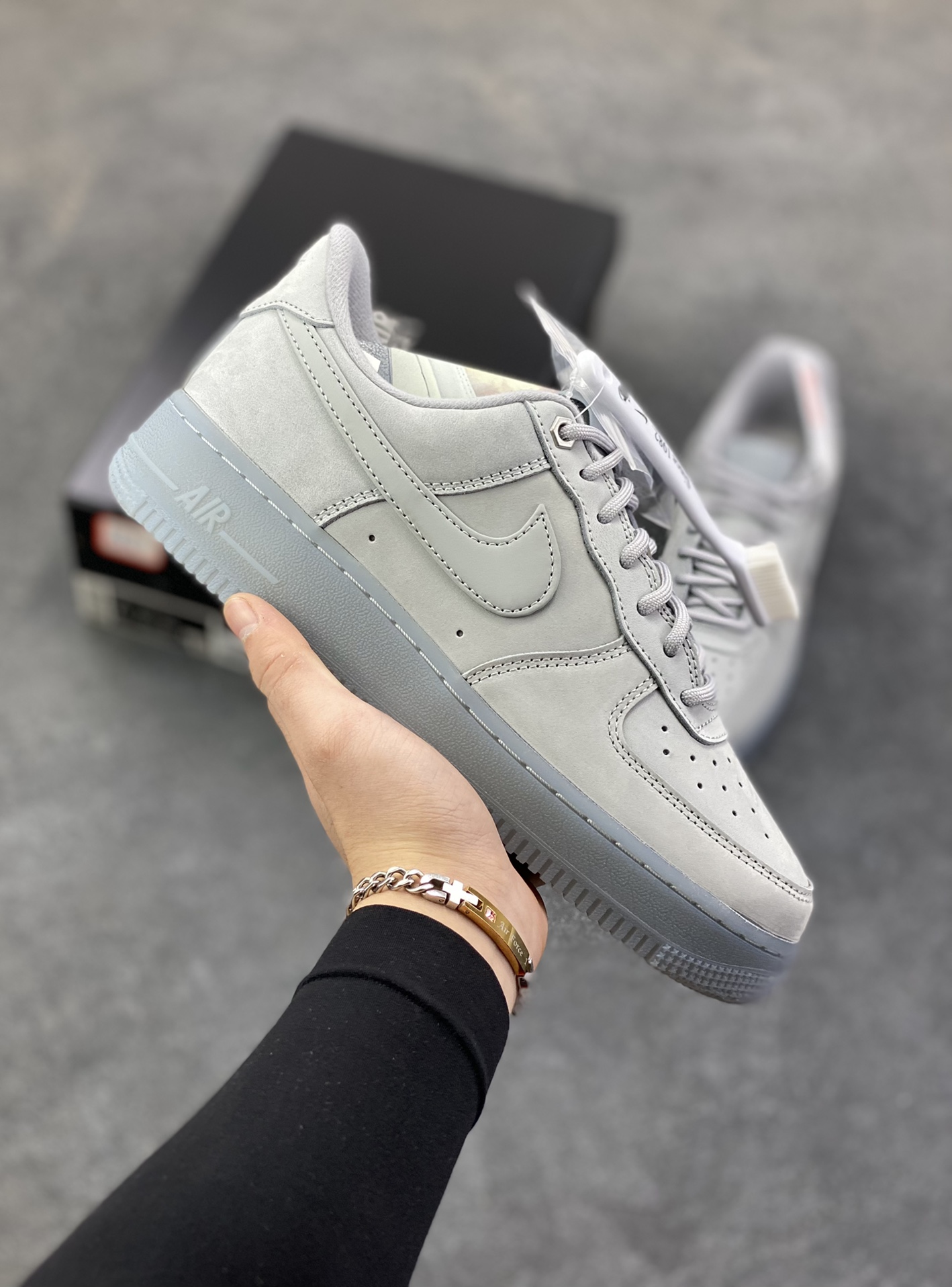 HY版本💯 Nike Air Force 1 Low 灰水晶底 空军一号低帮运动休闲板鞋 原楦头原纸板 打造纯正空军版型 专注外贸渠道 全掌内置蜂窝气垫 原盒配件 原厂中底钢印、拉帮完美 货号：CJ9179-002 尺码：36 36.5 37.5 38 38.5 39 40 40.5 41 42 42.5 43 44 44.5 45 46-选品中心
