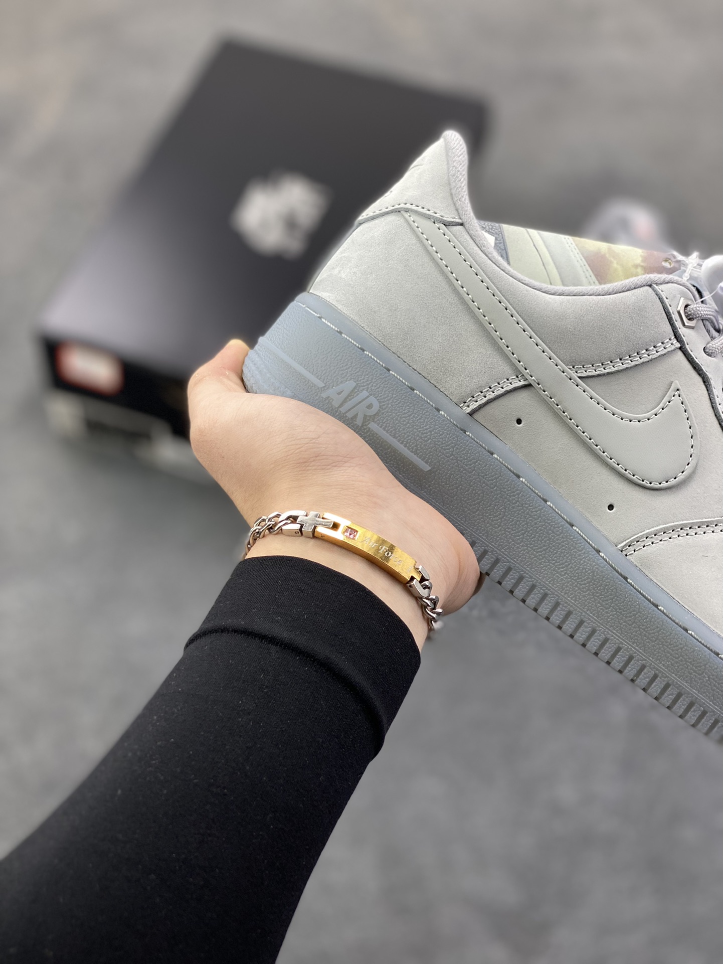 图片[6]-HY版本💯 Nike Air Force 1 Low 灰水晶底 空军一号低帮运动休闲板鞋 原楦头原纸板 打造纯正空军版型 专注外贸渠道 全掌内置蜂窝气垫 原盒配件 原厂中底钢印、拉帮完美 货号：CJ9179-002 尺码：36 36.5 37.5 38 38.5 39 40 40.5 41 42 42.5 43 44 44.5 45 46-选品中心
