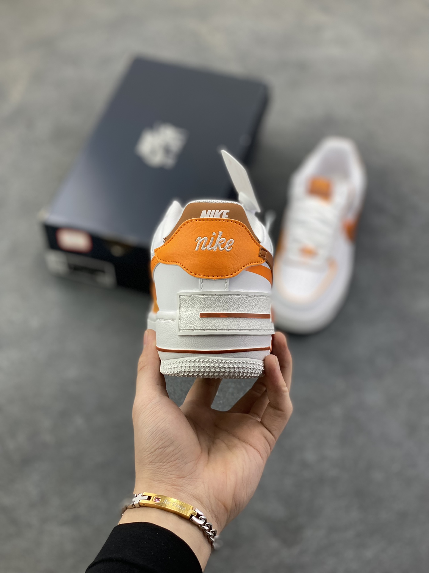 图片[4]-NK Air Force 1 Shadow 轻量增高低帮百搭板鞋\”拼接马卡龙\” 全新少女系解构主义设计双层轻量EVA发泡中底+防滑RB橡胶外圈底鞋底 原楦头原纸板 打造纯正空军版型 专注外贸渠道 全掌内置蜂窝气垫 原盒配件 原厂中底钢印、拉帮完美 货号：CI0919-124 尺码：35.5 36 36.5 37.5 38 38.5 39 40-选品中心