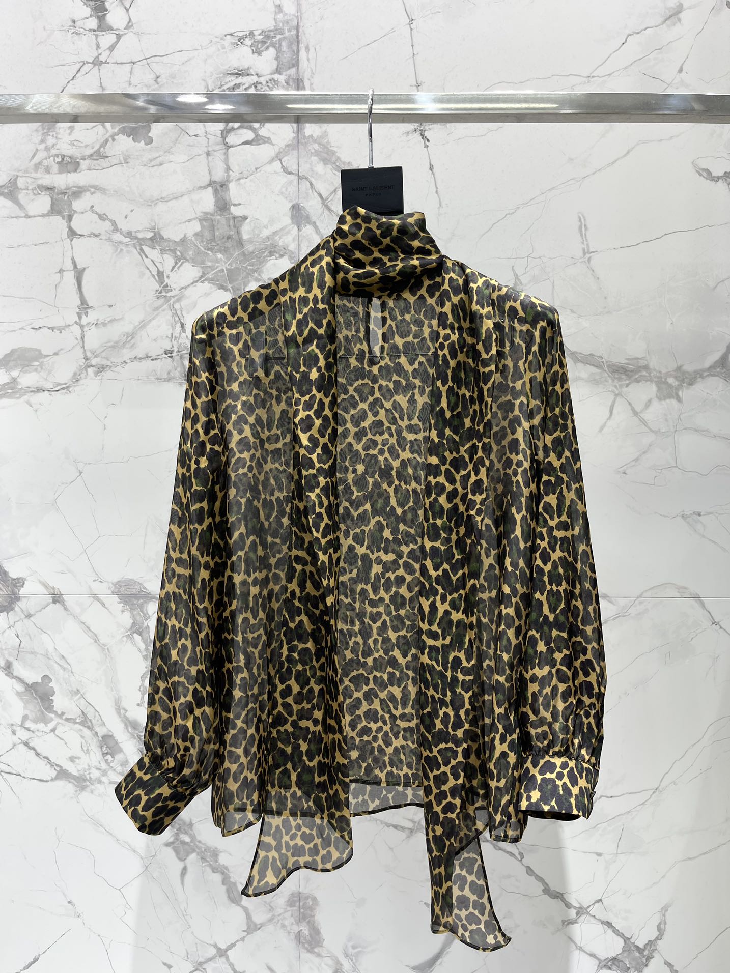 Блуза Saint Laurent леопардового принта