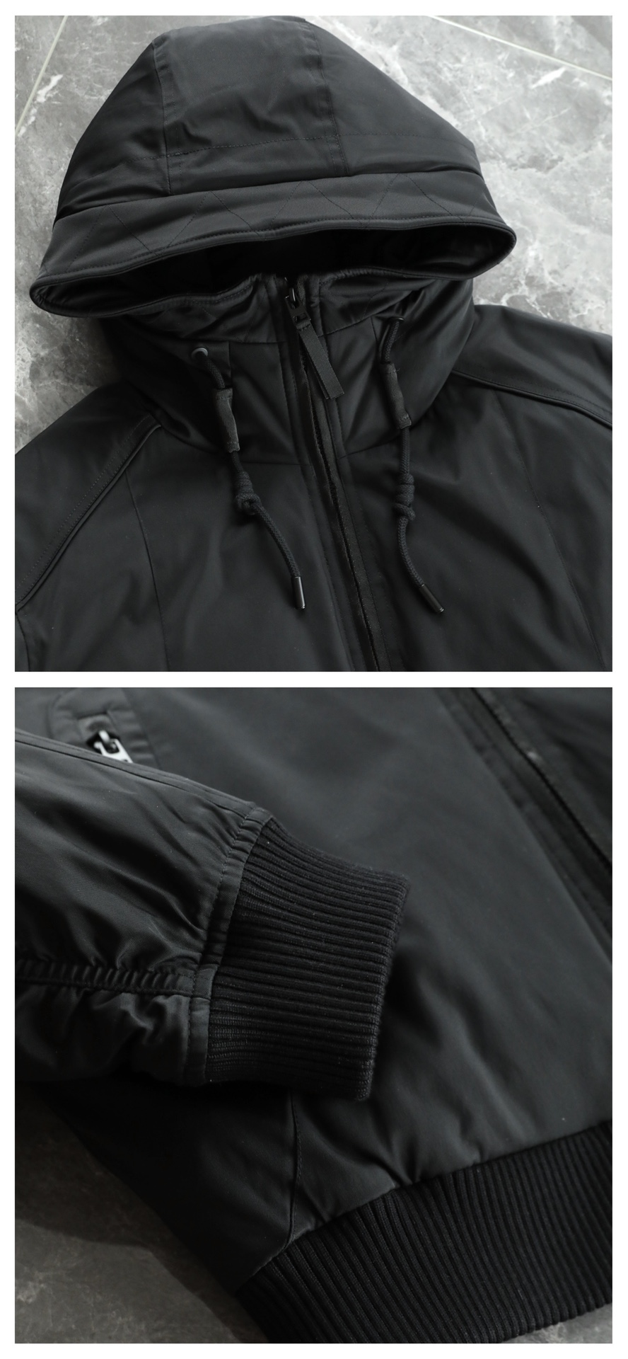 羽绒服 🆕 当92.6%锦纶遇见7.4%氨纶，织出来的不仅是防风面料，更是会呼吸的温暖结界。黑色款像是极