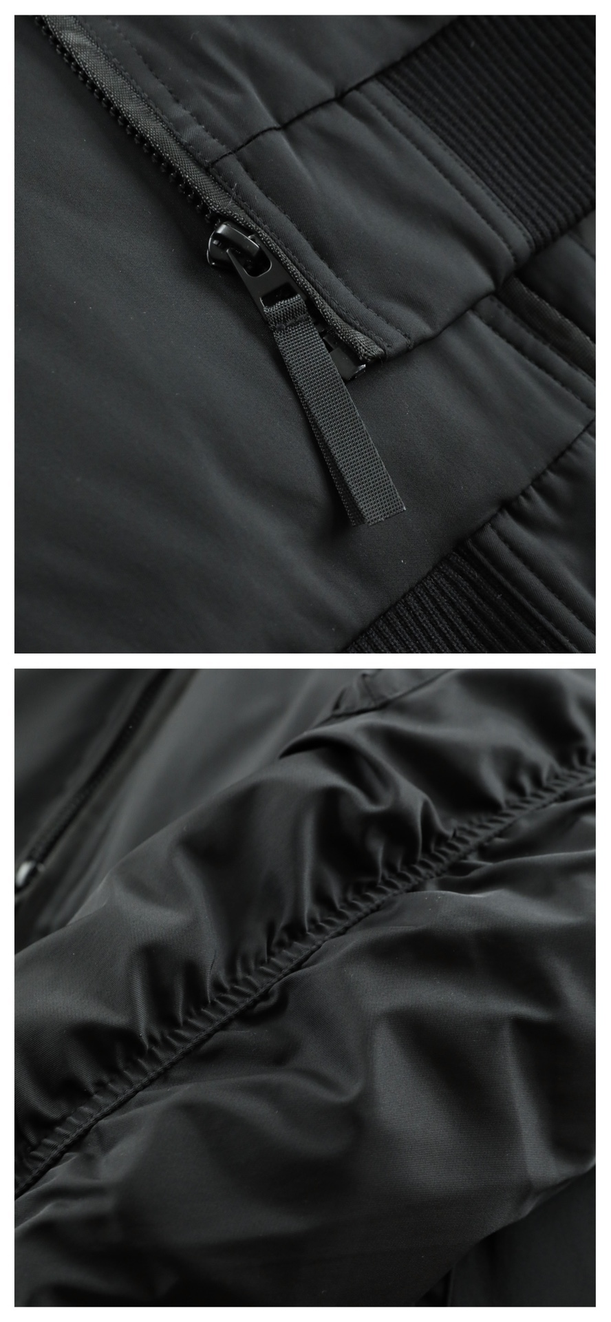 羽绒服 🆕 当92.6%锦纶遇见7.4%氨纶，织出来的不仅是防风面料，更是会呼吸的温暖结界。黑色款像是极