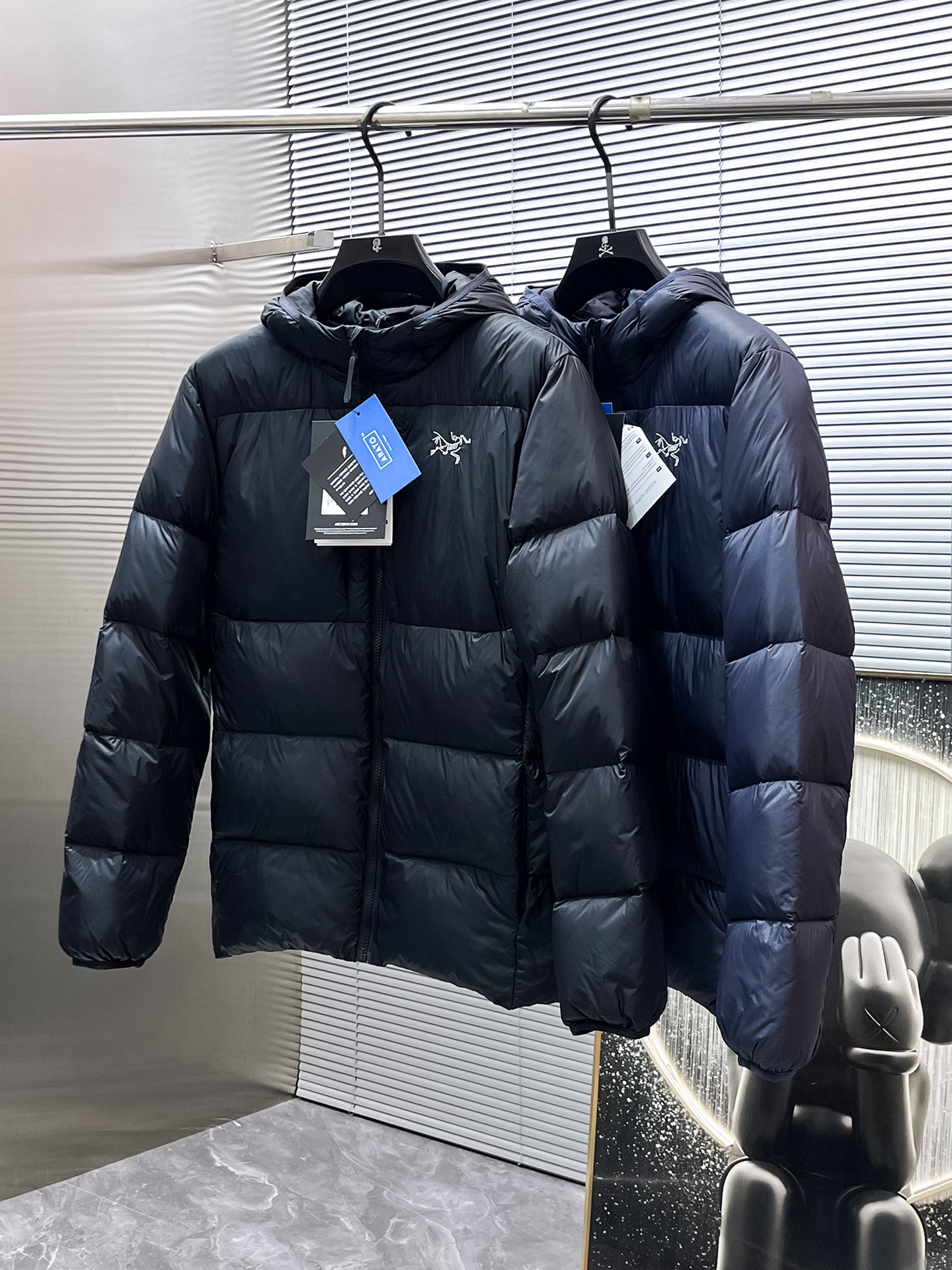 P450  始祖鸟  2025秋冬新款连帽羽绒服外套，爆款来袭，高版本。内充90绒，蓬松又保暖，品相超级好。进口防风防雨面料，软糯亲肤，抗皱不沾灰，立挺有型，时尚绝绝子；奢华有型，辨识度极高；一眼就能看到的好品质。适合凹各种造型，内搭随意，时尚感爆棚。码数 M-XXL  码数偏大  175.140穿M   xxl可穿200斤