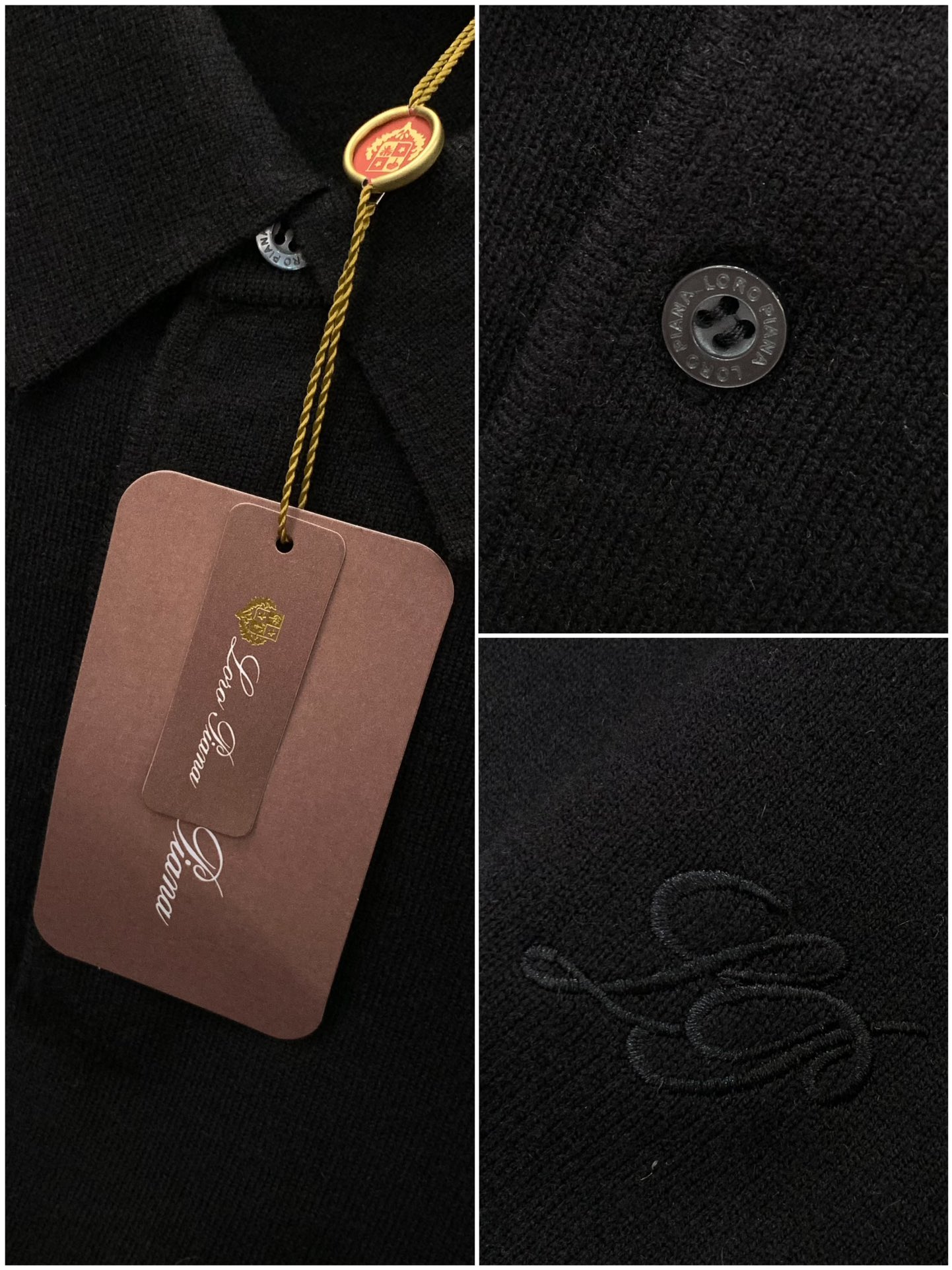 ，Loro Piana(Loro Piana )，冬季最新品，专柜同步有售，原单狠货，时尚休闲羊绒翻领针织毛衣，采用进口
