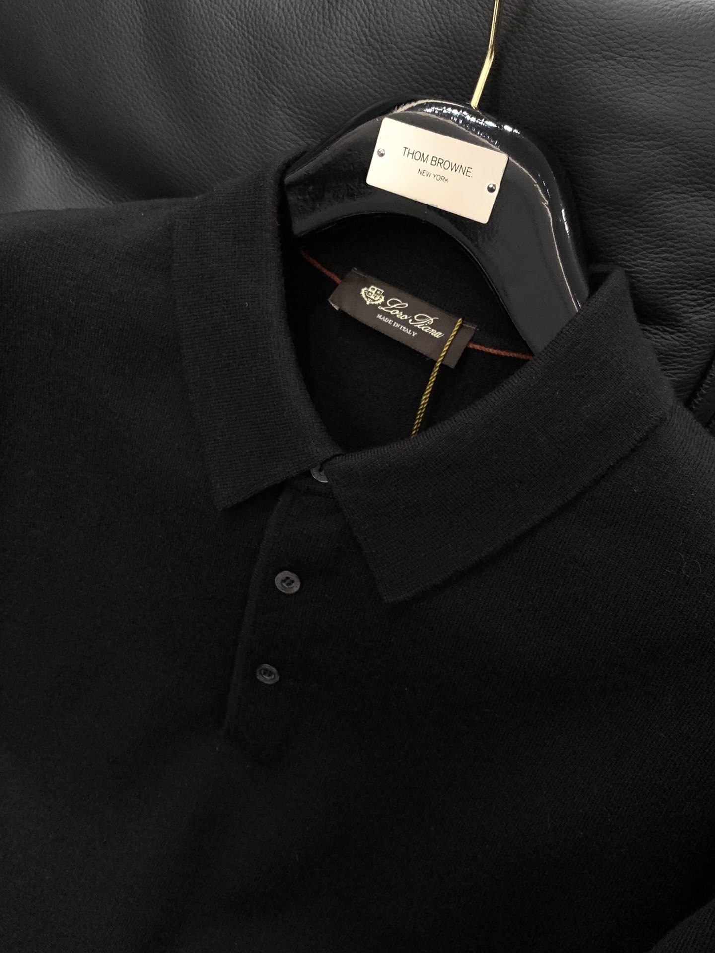 ，Loro Piana(Loro Piana )，冬季最新品，专柜同步有售，原单狠货，时尚休闲羊绒翻领针织毛衣，采用进口