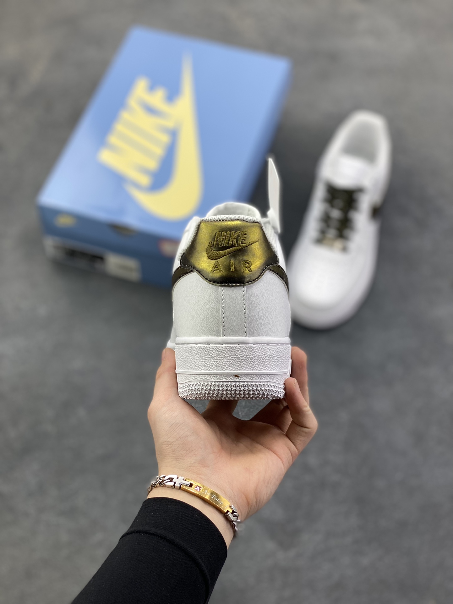 图片[4]-Nike Air Force 1 Low’07 白金裂纹 空军一号低帮休闲板鞋 定制皮料 原厂3D打印 定制鞋盒 原楦原纸板 纯正空军版型 内置全掌气垫 货号：ZH0316-147 尺码：36 36.5 37.5 38 38.5 39 40 40.5 41 42 42.5 43 44 44.5 45-选品中心