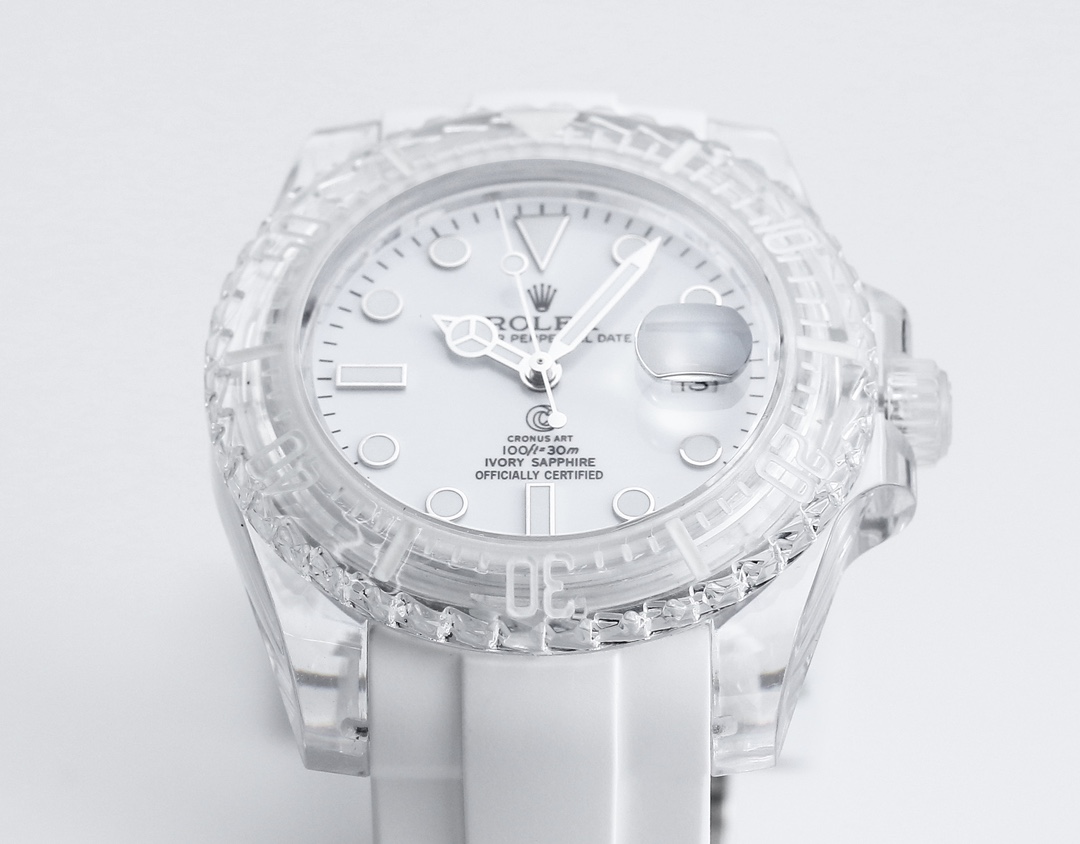 Rolex Datejust white case / bezel / dial / strap 36mm Men's Automatic