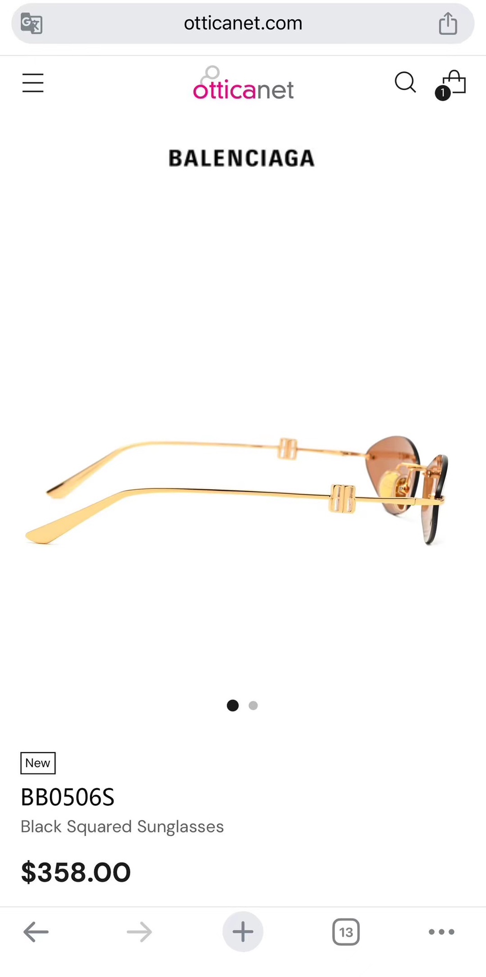 ‼️BALENCIAG*巴黎*世家⚜️⚜️⚜️MODEL：BB 0506S⚜️⚜️⚜️SIZE：64口1