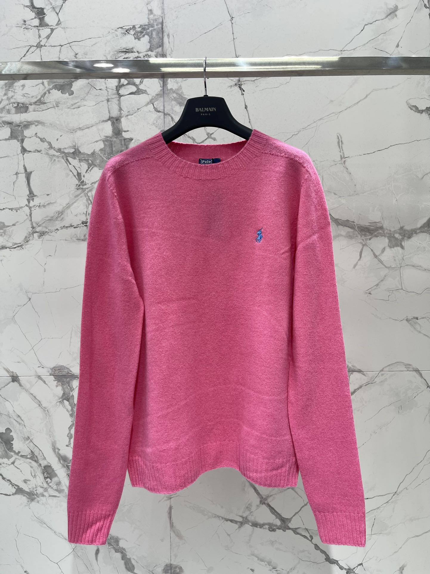 Polo Ralph Lauren Embroidered Pony Crew Neck Knit Sweater