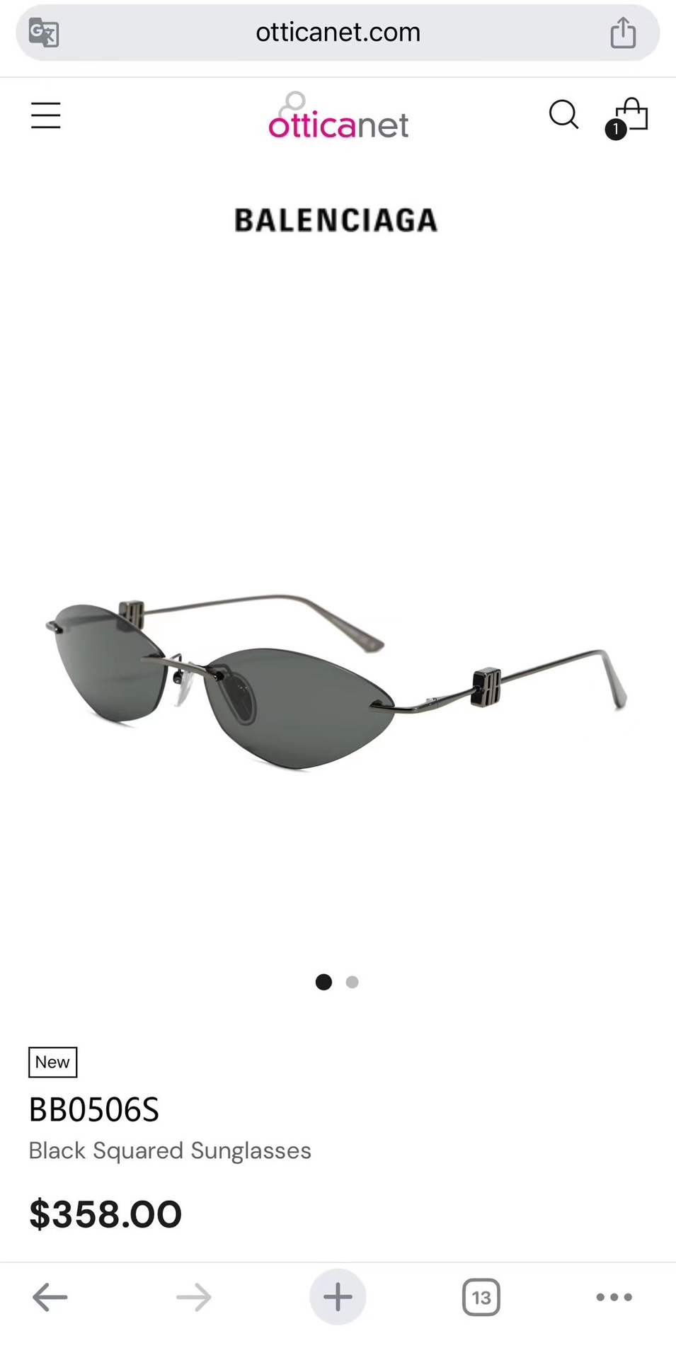 ‼️ 官网图 BALENCIAG*巴黎*世家⚜️⚜️⚜️MODEL：BB 0506S⚜️⚜️⚜️SIZE