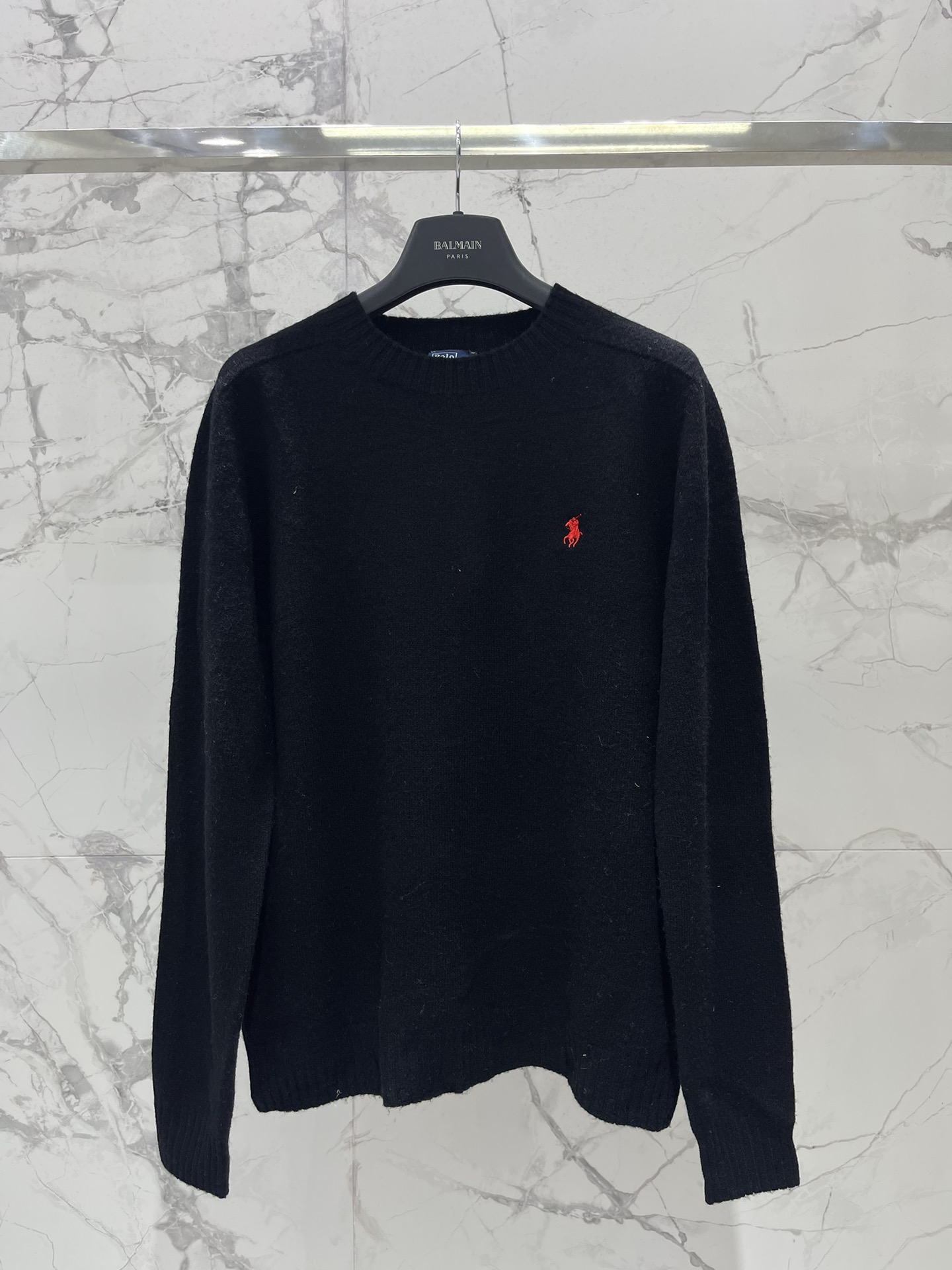 Polo Ralph Lauren Embroidered Pony Crew Neck Knit Sweater – Classic Style