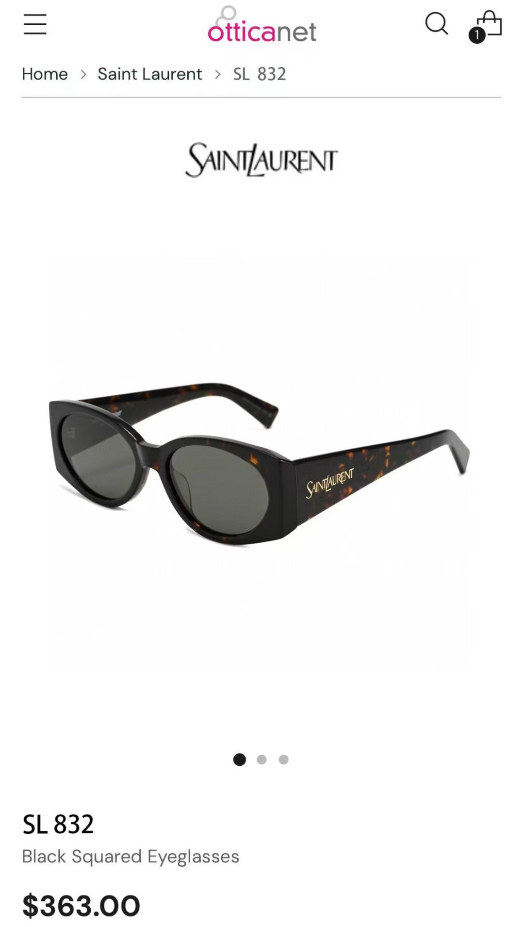 ‼️ 官网图 SAINT LAUREN*💫💫💫MODEL：SL 831💫💫💫SIZE：54口17-140