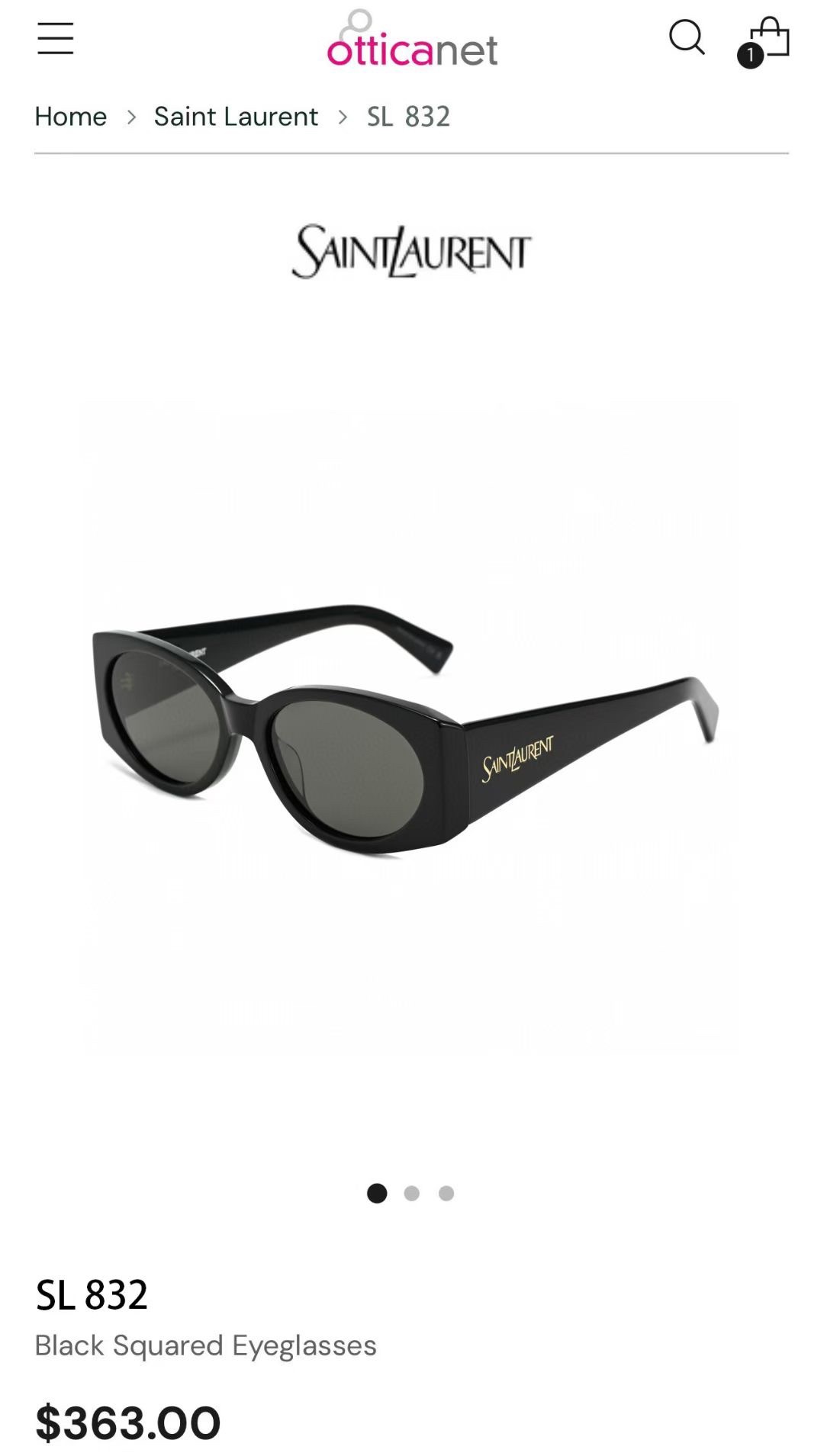 ‼️ 官网图 SAINT LAUREN*💫💫💫MODEL：SL 831💫💫💫SIZE：54口17-140