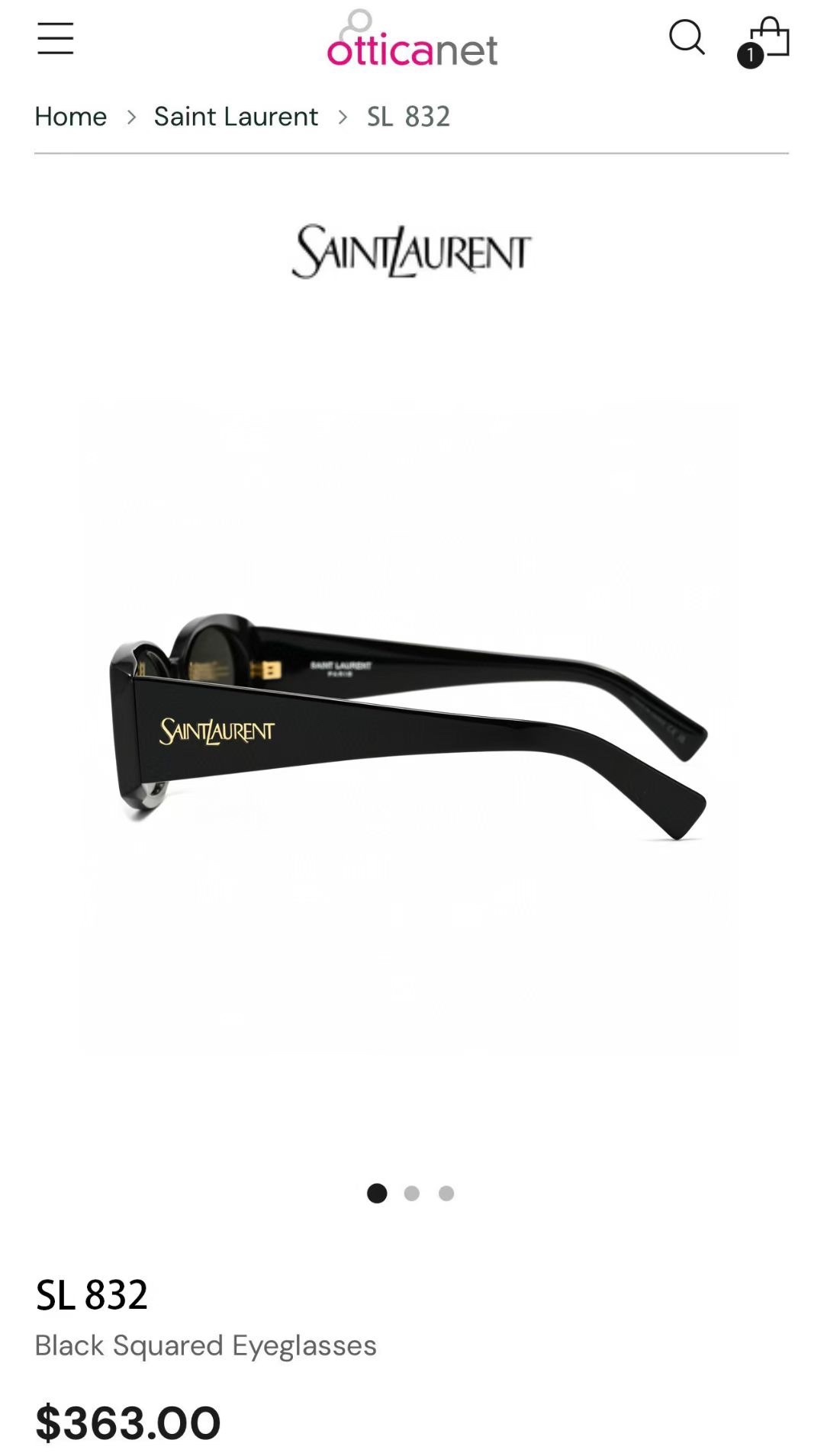 ‼️ 官网图 SAINT LAUREN*💫💫💫MODEL：SL 831💫💫💫SIZE：54口17-140