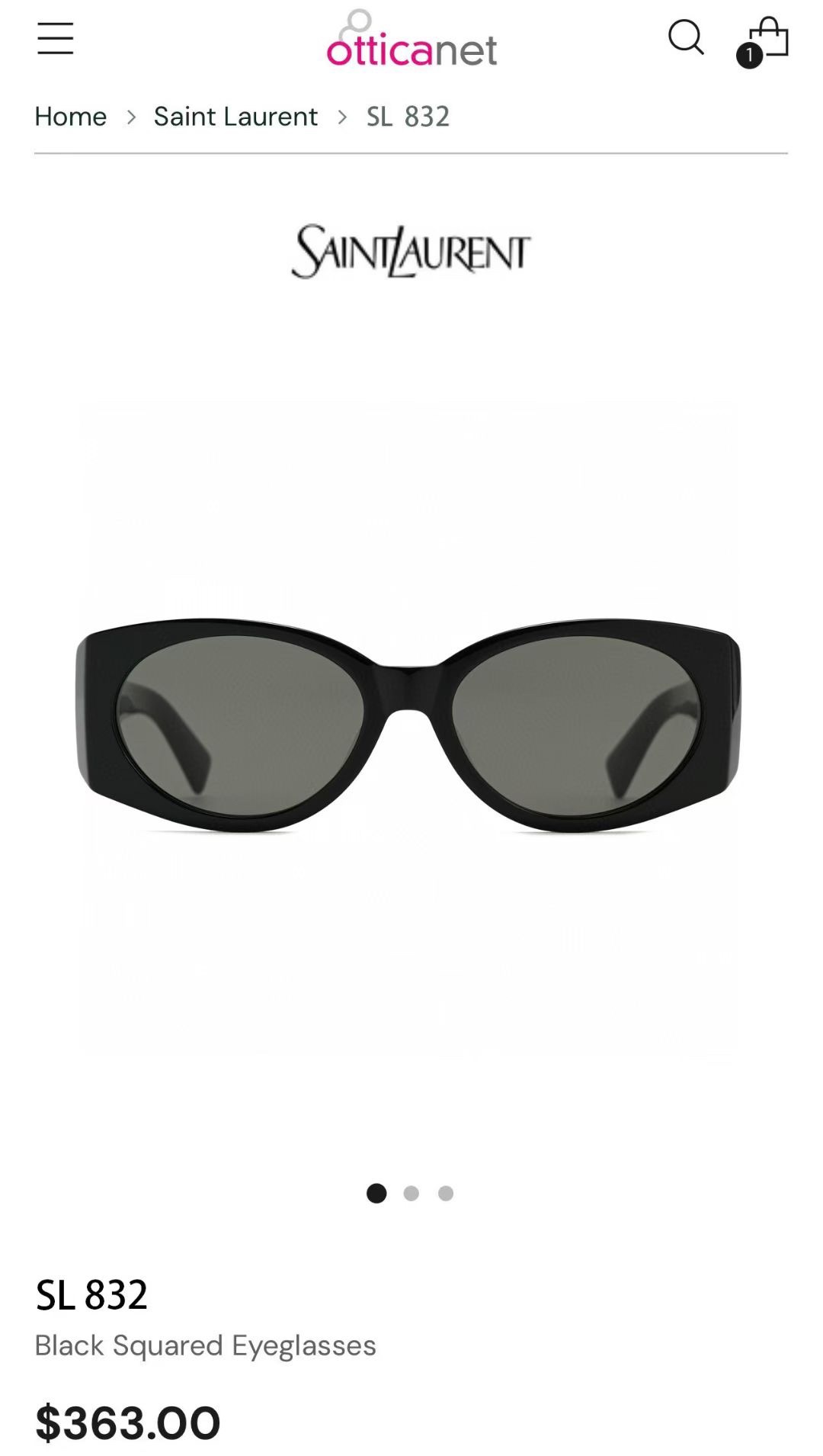 ‼️ 官网图 SAINT LAUREN*💫💫💫MODEL：SL 831💫💫💫SIZE：54口17-140