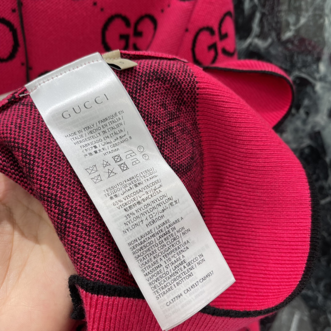 G家 25秋冬新款 提花圆领针织长袖 经典双G提花➕撞色设计，复古优雅，时尚感满满!圆领简约百搭，短袖剪