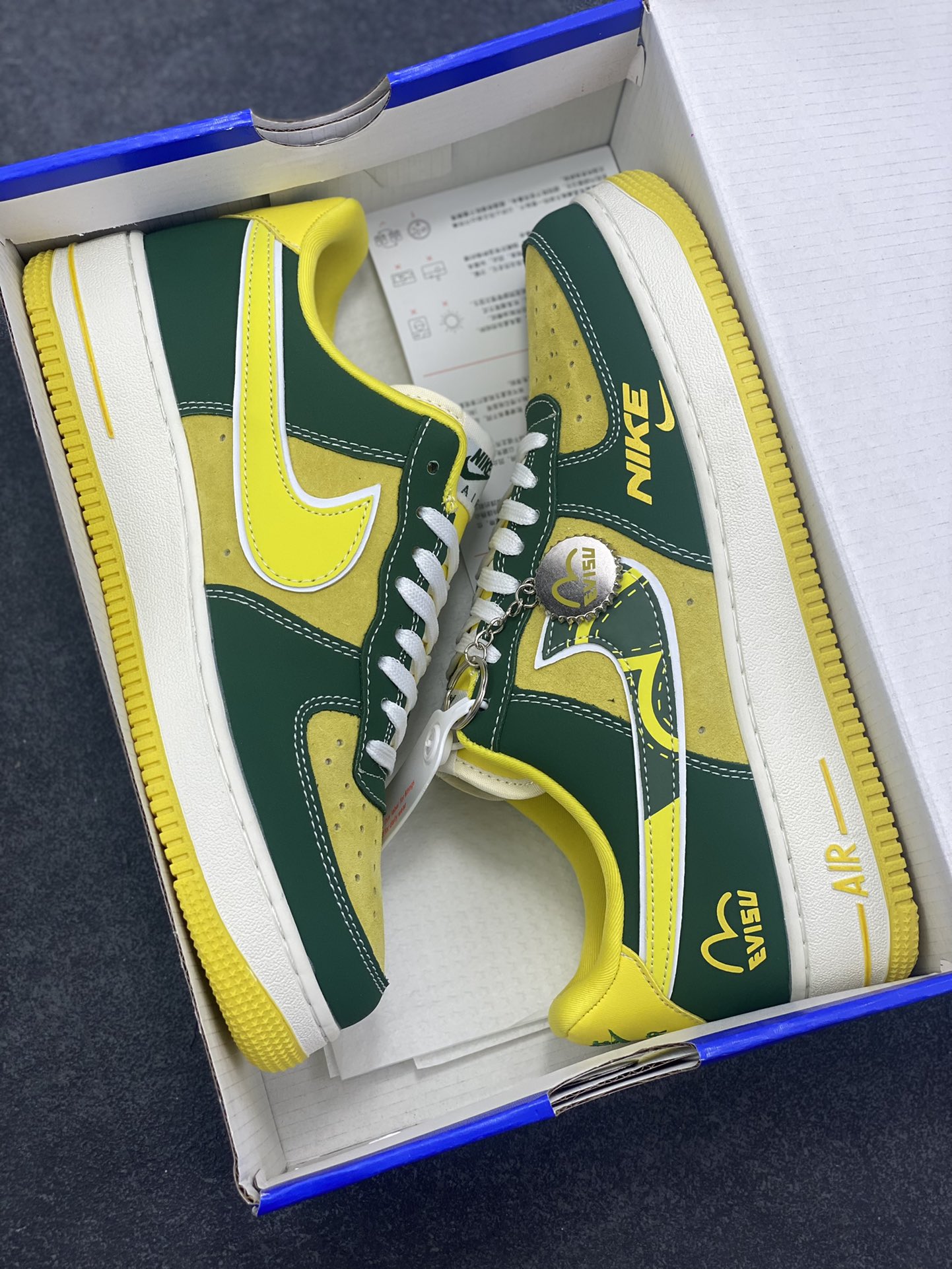 图片[9]-NIke Air Force 1 \’07 Low “草绿黄”空军一号 低帮 运动鞋 休闲鞋 折边针车 工艺难度大 原楦头原纸板 原装鞋盒 定制五金配件 内置全掌气垫 原厂鞋底 货号：SY1388-008 尺码：36 36.5 37.5 38 38.5 39 40 40.5 41 42 42.5 43 44 44.5 45-选品中心