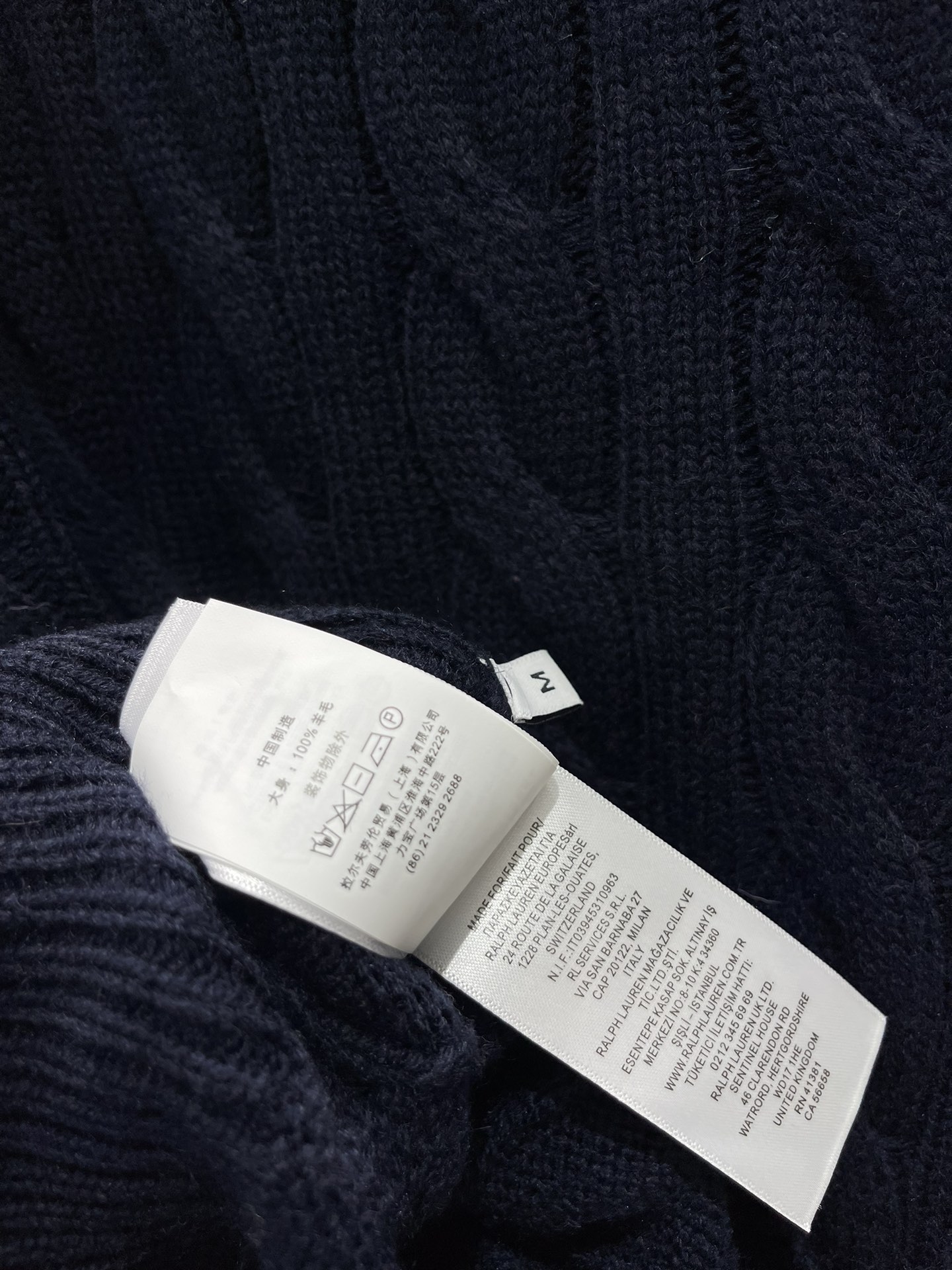 Ralph Lauren Cable-Knit Wool Cardigan Sweater, Embroidered, Retro Style 8 i1763289143 2979 6