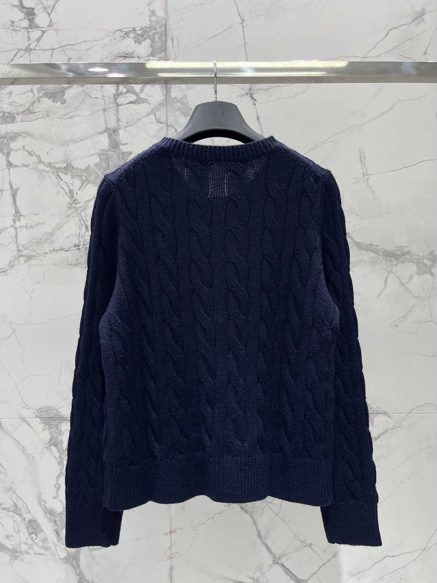 Ralph Lauren Cable-Knit Wool Cardigan Sweater, Embroidered, Retro Style 10 i1763289143 9652 8