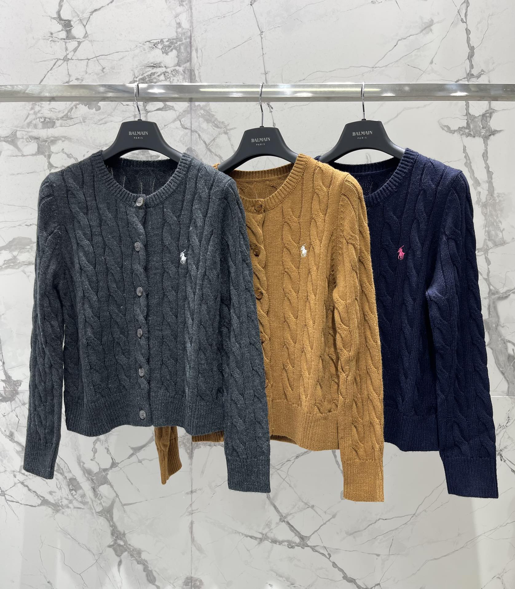 Polo Ralph Lauren Cable-Knit Wool Cardigan: Classic American Style