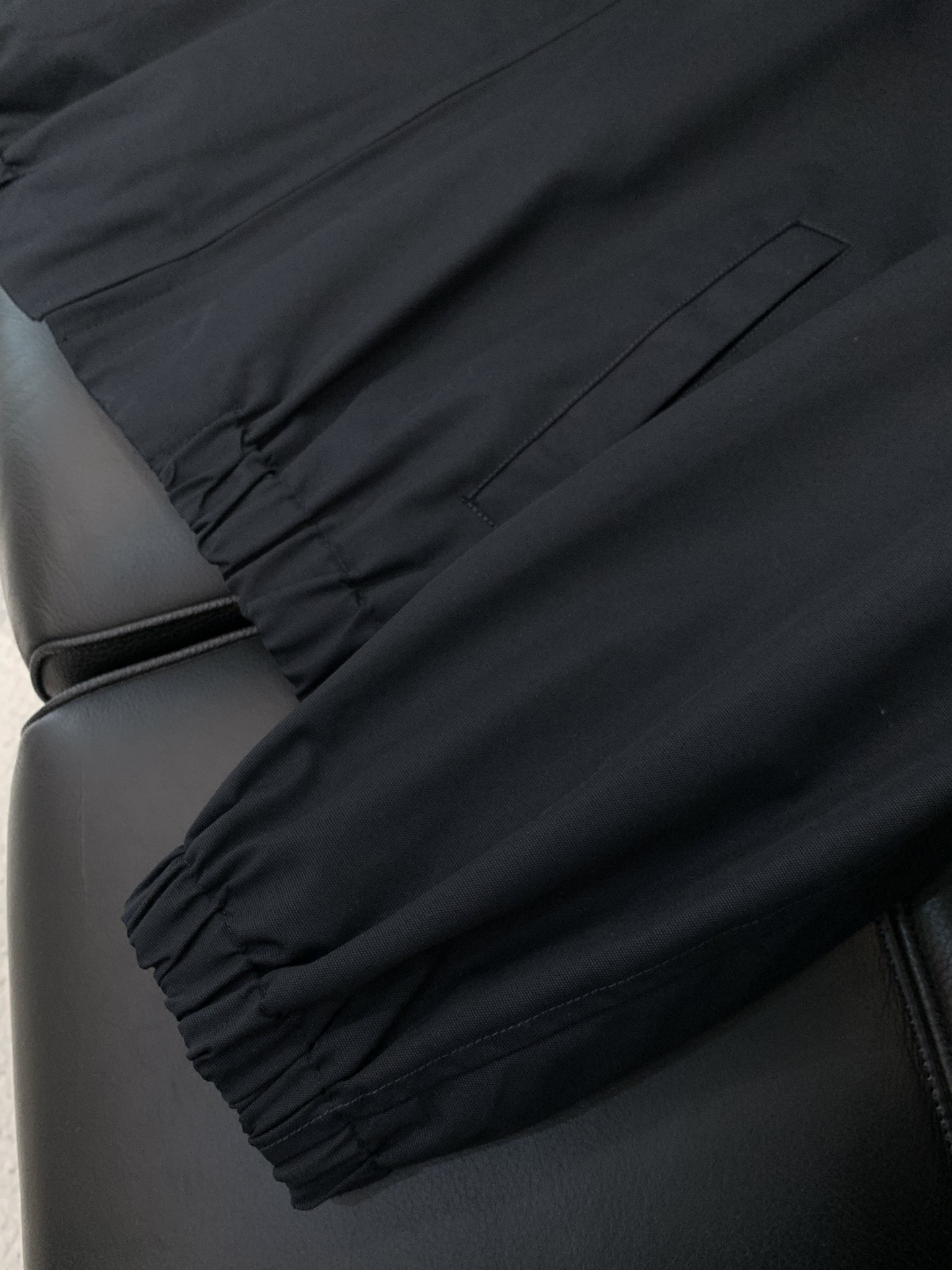 ，Bottega Veneta BV葆蝶家 SS25 Intrecciato编织皮领棉质拉链夹克外套 男