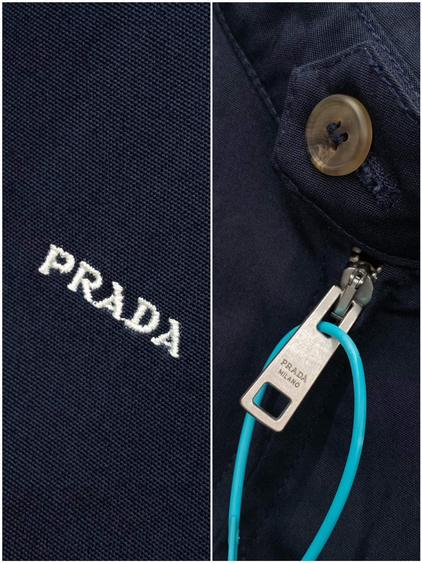 ，PRADA 普拉达 FW25 经典哈林顿英伦风绅士棉质夹克外套 原版两件4w购入开发 面料色样定制一个