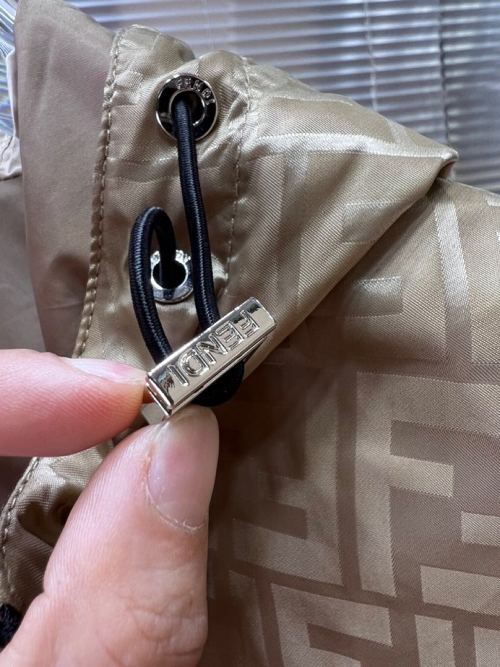 FENDI 芬迪新款原单男士双面穿连帽夹克外套 ✨渠道特供 高端货✨简约经典大爆款 原版聚酯纤维创新科技