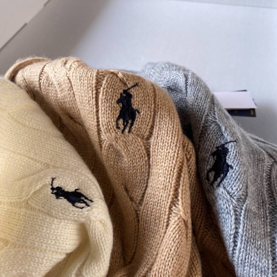 拉夫劳伦 🌺女款🌺 25官网秋冬季最新款立体扭花开衫毛衣，同步在售爆款！特供羊毛混纺面料.手感舒适.可直