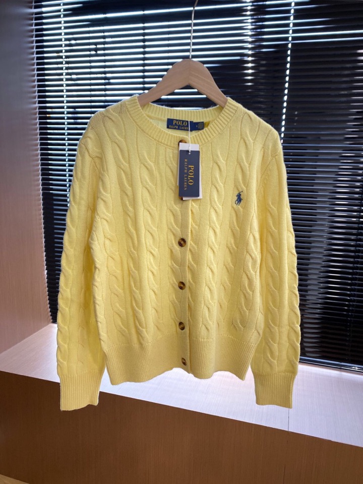 拉夫劳伦 🌺女款🌺 25官网秋冬季最新款立体扭花开衫毛衣，同步在售爆款！特供羊毛混纺面料.手感舒适.可直