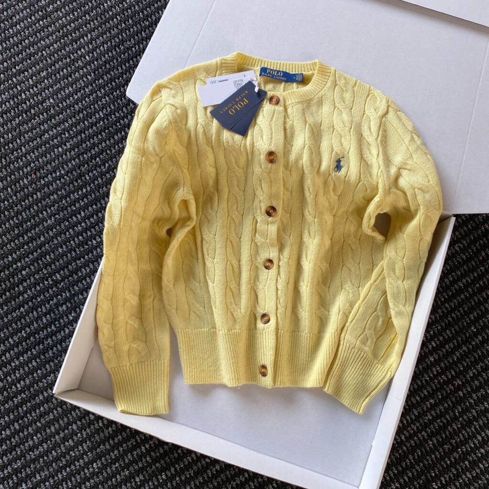 拉夫劳伦 🌺女款🌺 25官网秋冬季最新款立体扭花开衫毛衣，同步在售爆款！特供羊毛混纺面料.手感舒适.可直