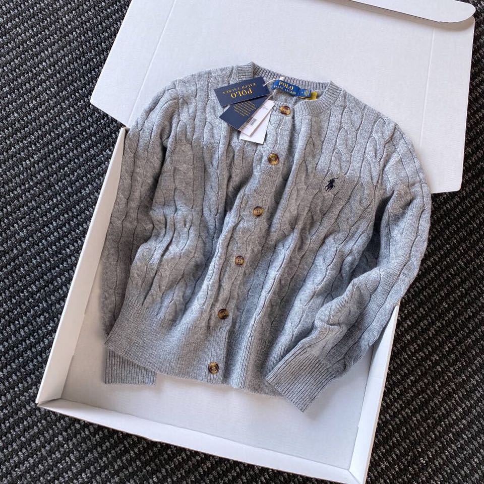 拉夫劳伦 🌺女款🌺 25官网秋冬季最新款立体扭花开衫毛衣，同步在售爆款！特供羊毛混纺面料.手感舒适.可直