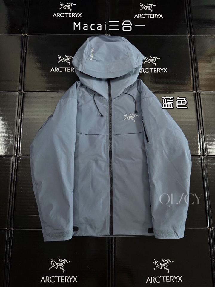 (Arcteryx）始祖鸟男女同款情侣款羽绒服，Macai Jacket买菜三合一羽绒服情侣款买菜可拆卸