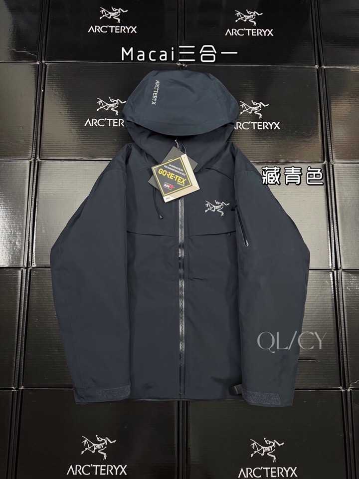 (Arcteryx）始祖鸟男女同款情侣款羽绒服，Macai Jacket买菜三合一羽绒服情侣款买菜可拆卸