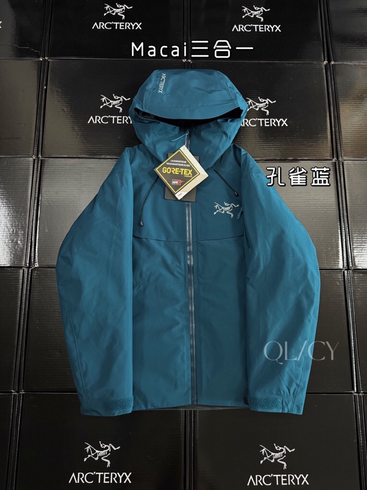 (Arcteryx）始祖鸟男女同款情侣款羽绒服，Macai Jacket买菜三合一羽绒服情侣款买菜可拆卸