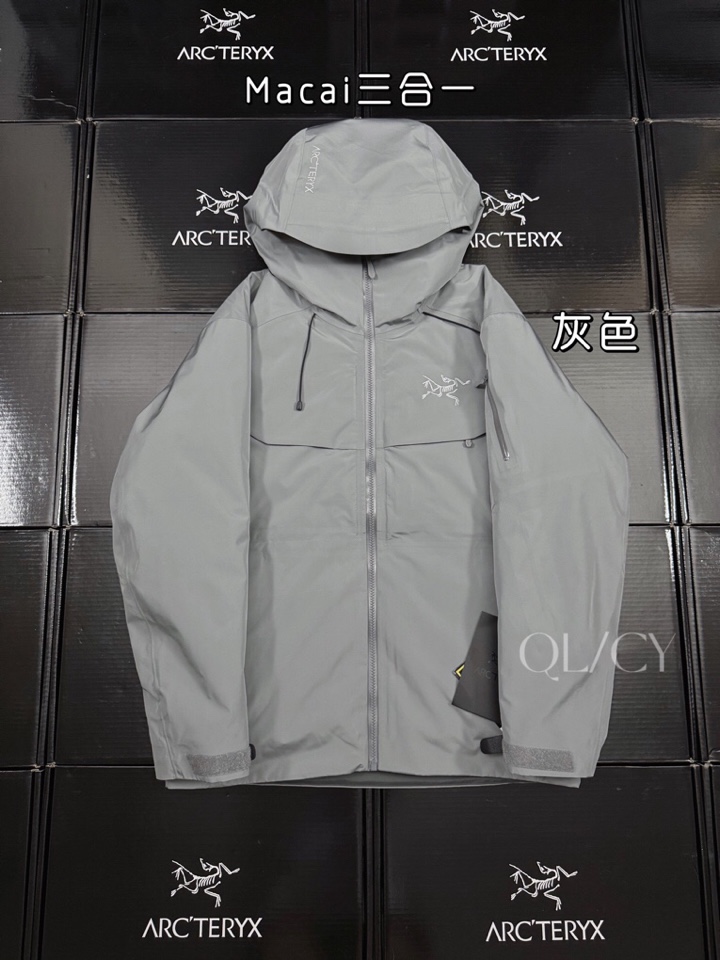 (Arcteryx）始祖鸟男女同款情侣款羽绒服，Macai Jacket买菜三合一羽绒服情侣款买菜可拆卸