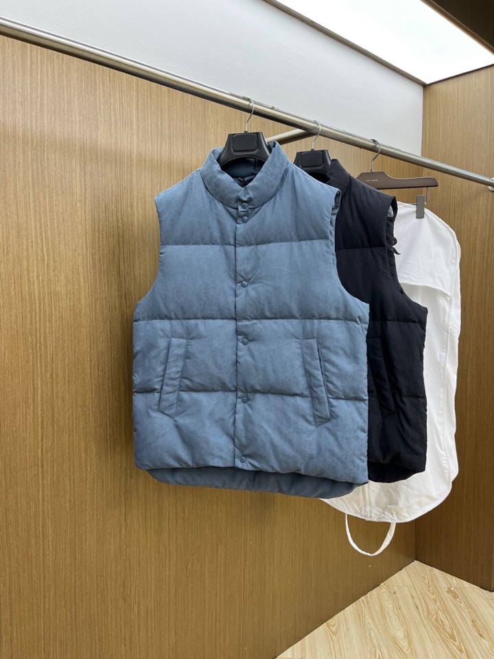 Dior 迪奥25FW新款印花羽绒马甲，男女同款情侣款，面料采用科技提花技术：在面料上应用激光提花技术，