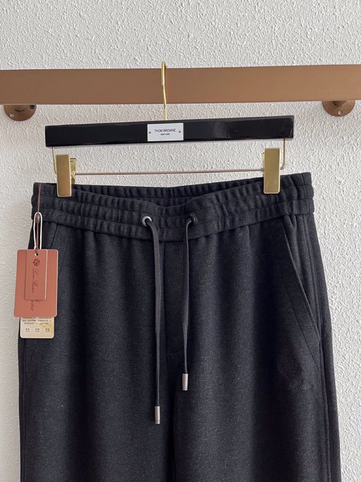 Loro Piana 诺悠翩雅lP🆕 秋冬全品相订单，保暖有型 黄金配比 羊绒蛋白混纺松紧腰直脚休闲裤 