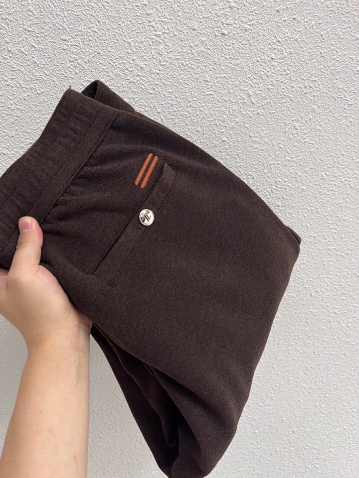 Loro Piana 诺悠翩雅lP🆕 秋冬全品相订单，保暖有型 黄金配比 羊绒蛋白混纺松紧腰直脚休闲裤 