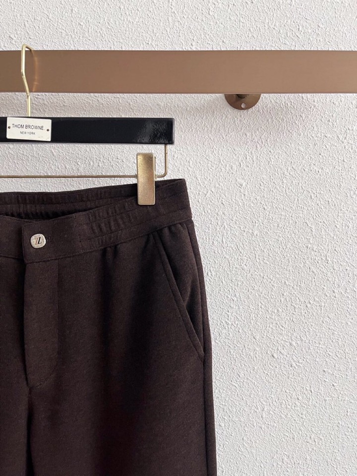 Loro Piana 诺悠翩雅lP🆕 秋冬全品相订单，保暖有型 黄金配比 羊绒蛋白混纺松紧腰直脚休闲裤 