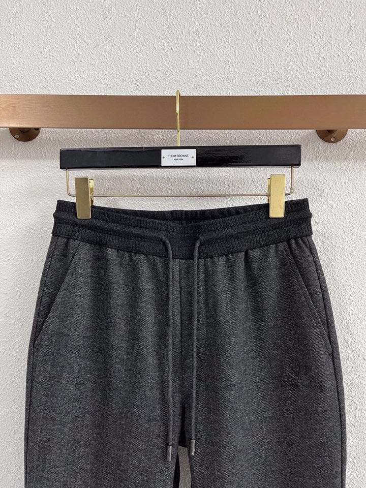 Loro Piana 诺悠翩雅lP🆕 秋冬 全品相订单，保暖有型 羊毛呢混纺松紧腰直脚休闲裤 经典百搭 