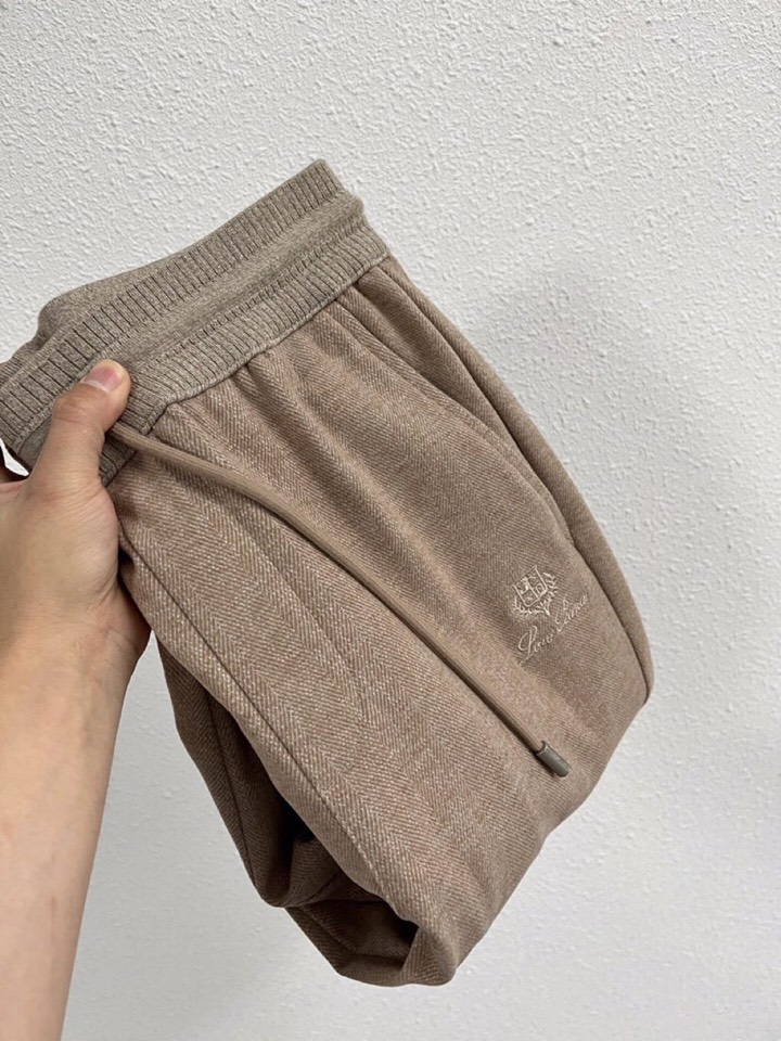 Loro Piana 诺悠翩雅lP🆕 秋冬 全品相订单，保暖有型 羊毛呢混纺松紧腰直脚休闲裤 经典百搭 