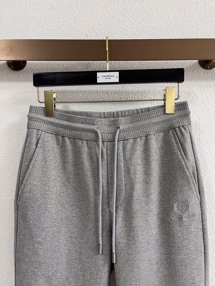 Loro Piana 诺悠翩雅lP🆕 秋冬 全品相订单，保暖有型 羊毛呢混纺松紧腰直脚休闲裤 经典百搭 