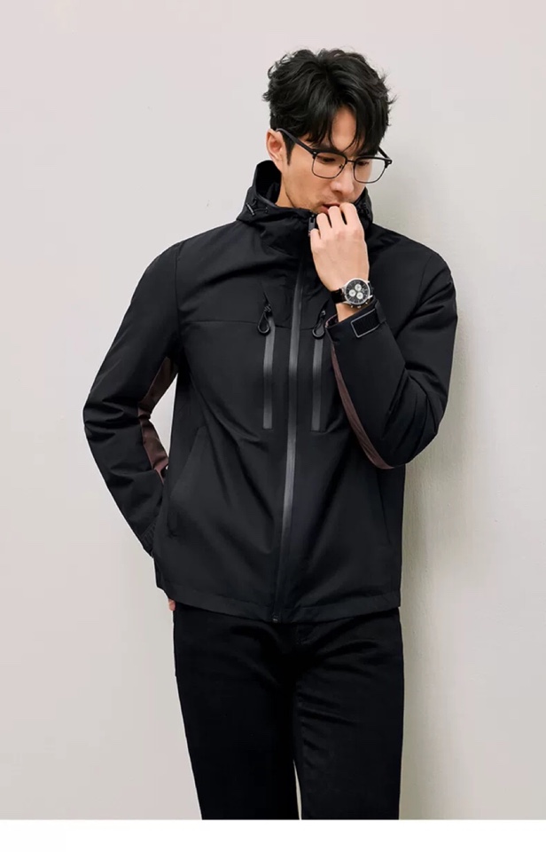 Ermenegildo Zegna 杰尼亚2025秋冬新款爆款连帽羽绒服；二色齐发；新国标90白鸭绒；轻