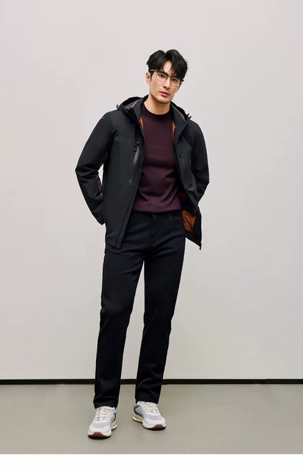 Ermenegildo Zegna 杰尼亚2025秋冬新款爆款连帽羽绒服；二色齐发；新国标90白鸭绒；轻