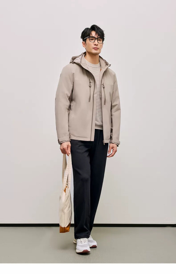 Ermenegildo Zegna 杰尼亚2025秋冬新款爆款连帽羽绒服；二色齐发；新国标90白鸭绒；轻