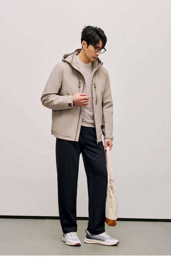 Ermenegildo Zegna 杰尼亚2025秋冬新款爆款连帽羽绒服；二色齐发；新国标90白鸭绒；轻