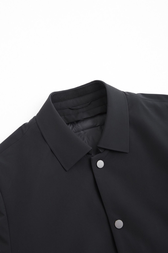 Ermenegildo Zegna 杰尼亚经典款翻领羽绒服夹克外套，鹅绒可脱卸 轻盈保暖，柔软舒适；更显