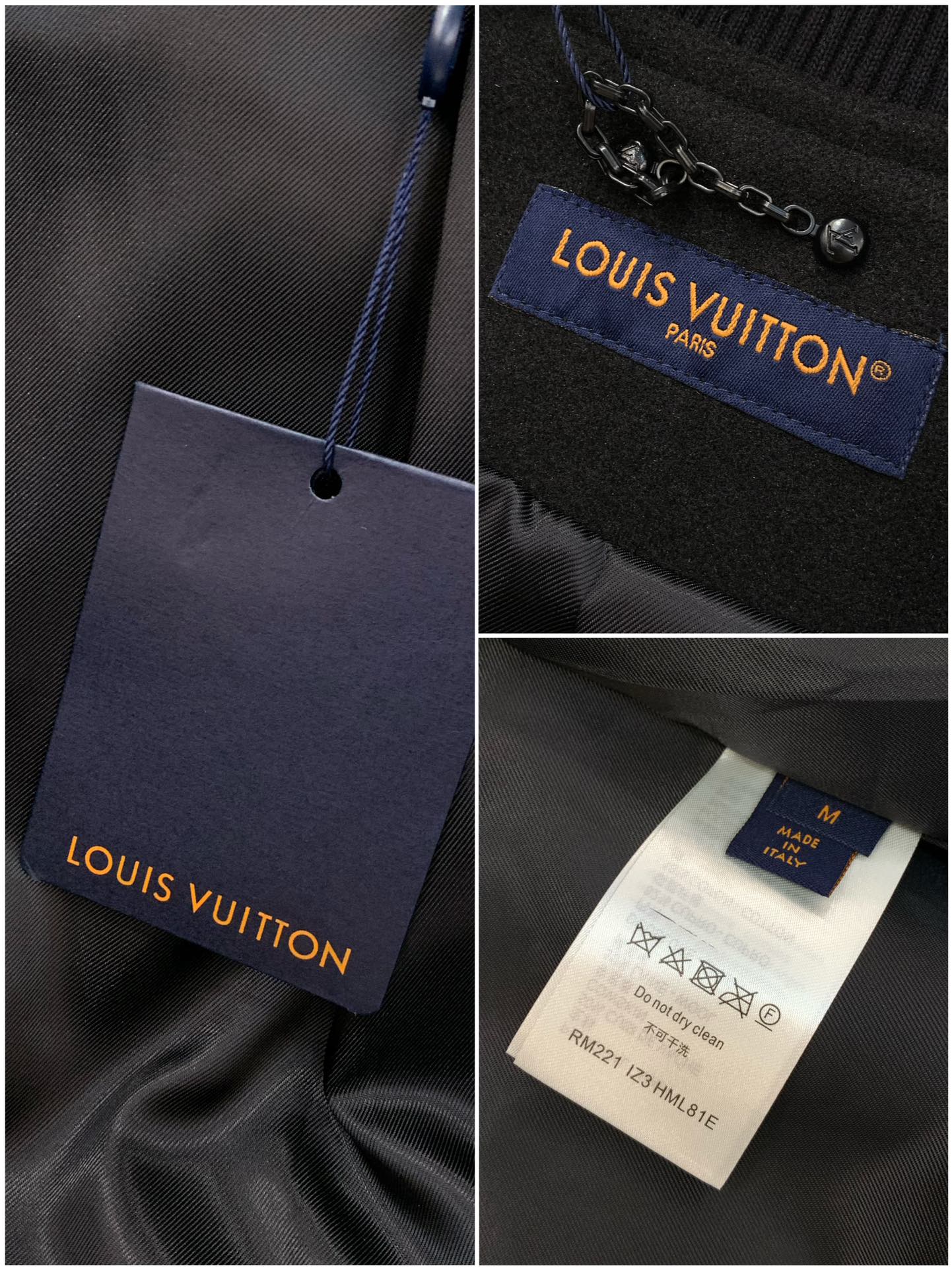，LouisVuitton 路易威登，2025秋冬最新款，专柜同步有售，原单狠货，时尚休闲拼接翻领外套，