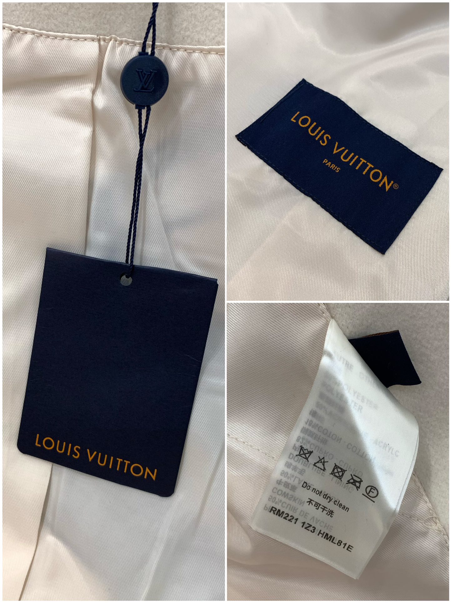 ，LouisVuitton 路易威登，2025秋冬最新款，专柜同步有售，原单狠货，时尚休闲拼接翻领外套，